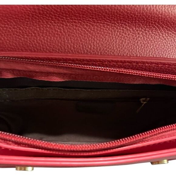 THE MINI BAG Cherry Red Shoulder Crossbody Bag - Picture 9 of 11